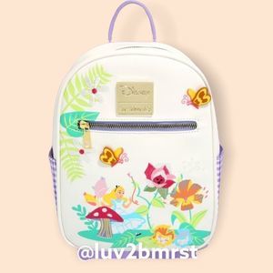 Disney White Floral Backpack
